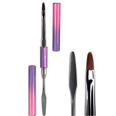 Двосторонній пензель DNKa' Polygel Brush №0004