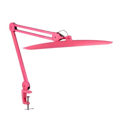 Безтіньова лампа настільна Global Fashion зі струбциною рожева