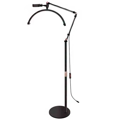 Безтіньова лампа підлогова Moon HD-M2X чорна