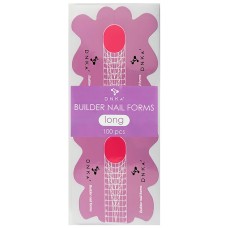 DNKa' Paper Builder nail forms long Нижні форми для нарощування довгі, 100 шт