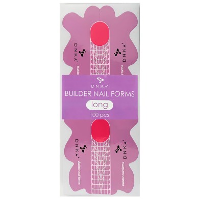 DNKa' Paper Builder nail forms long Нижние формы для наращивания длинные, 100 шт