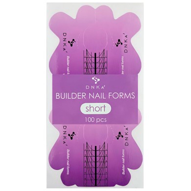 DNKa' Paper Builder nail forms short Нижні форми для нарощування короткі, 100 шт