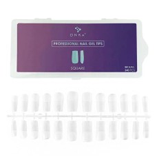 Гелеві типси DNKa' Professional Nail Gel Tips Square, 240 шт