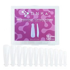 Верхні форми DNKa' Top Nail Forms Ballerina, 120 шт