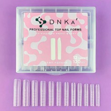 Верхні форми DNKa' Top Nail Forms Long Square, 120 шт
