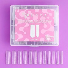 Верхні форми DNKa' Top Nail Forms Square, 120 шт